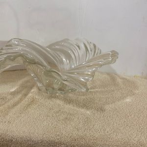 Large crystal accent centerpiece bowl